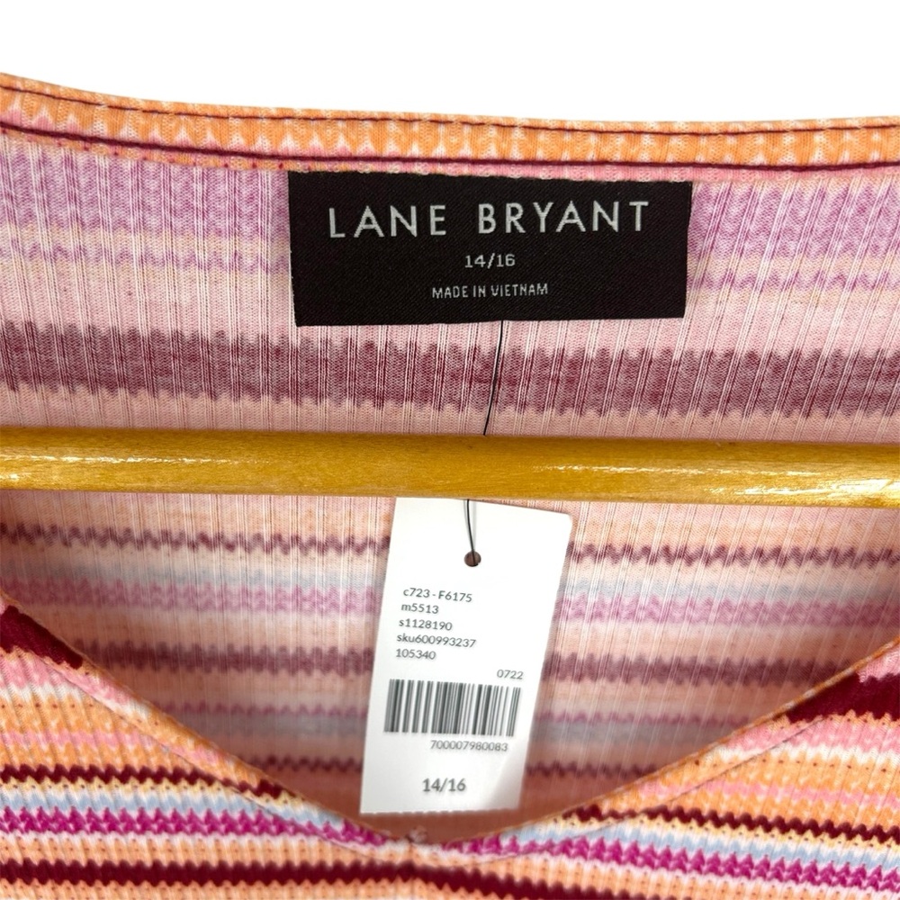 NWT Lane Bryant Cap-Sleeve Ruffle Bodycon Dress Size 14/16 - Picture 5 of 10